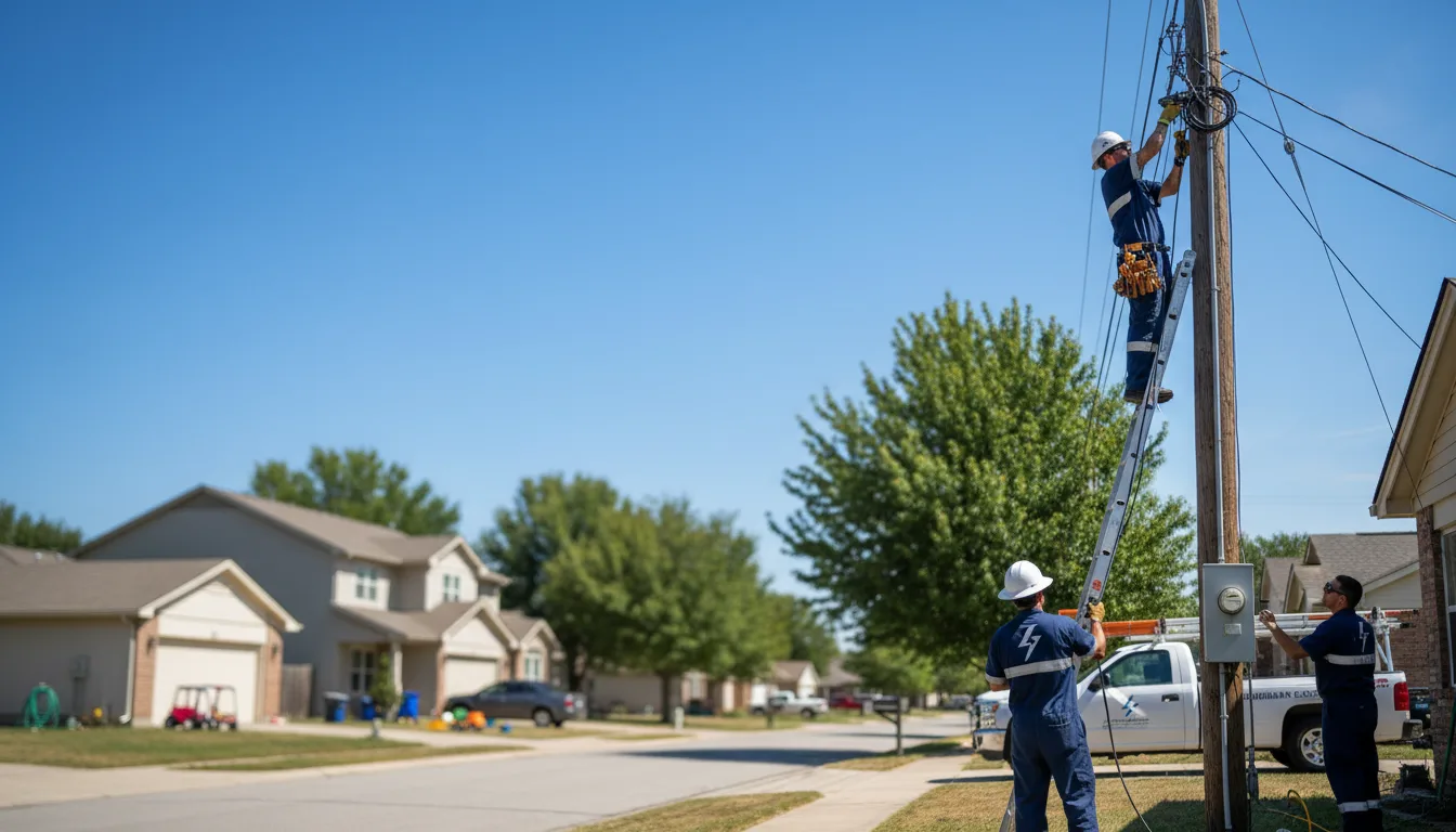 Residential electrician providing installation services in Pickstown, SD